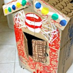 Gingerbread House Ideas for Kids using Recycled Cardboard Box
