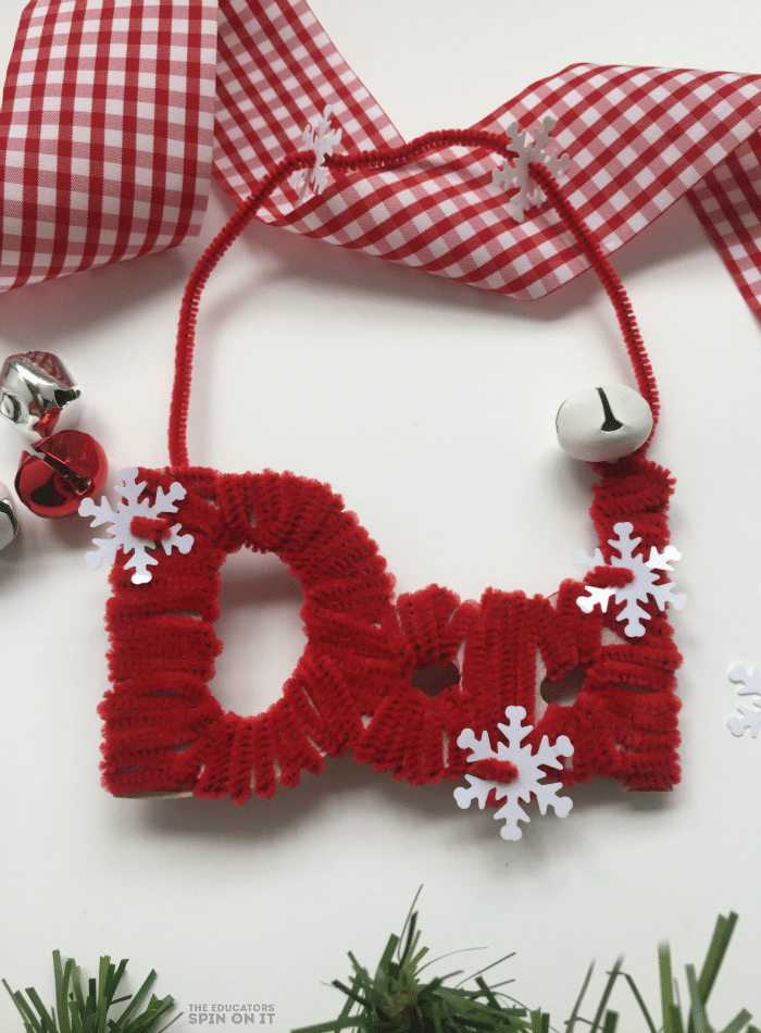 Personalized Ornament Craft by Kids for Christmas 