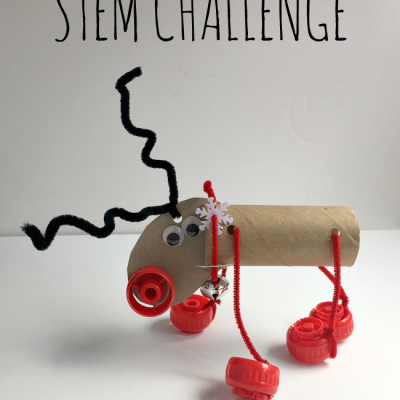 Flying Reindeer STEM Challenge for Kids