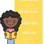 Preschool Daily Schedule for at home learning