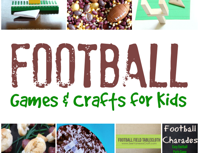 Football Games and Crafts for Kids