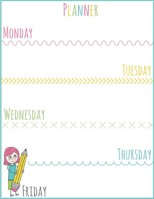 Setting Schedules for After School: PLUS Printable Planner 