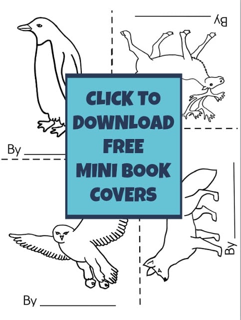 Print and assemble these free arctic animal mini books for your writing or literacy center.