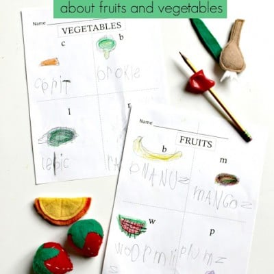 Writing About Fruits and Vegetables