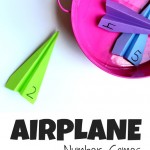 Airplane Number Games for kids to practice recognizing numbers 1-10. Easy to make, fun to play. 3 more game variations included!