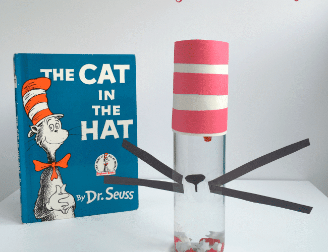 Cat In the Hat Sensory Bottle Craft