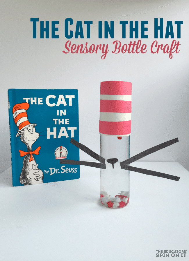 Cat In the Hat Sensory Bottle Craft