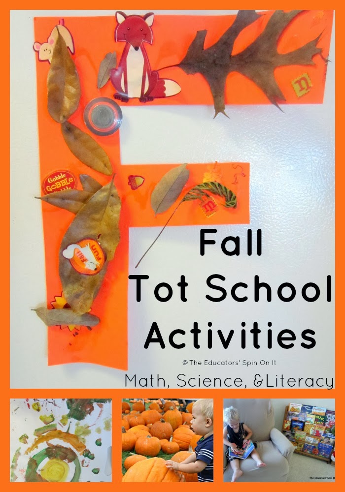 Fall Tot School Activities including Math, Science  Literacy from The Educators' Spin On It