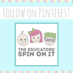 Follow on Pinterest The Educators' Spin On It with logo