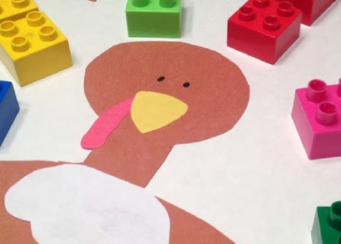 Lego Fun with Turkeys from The Educators' Spin On It