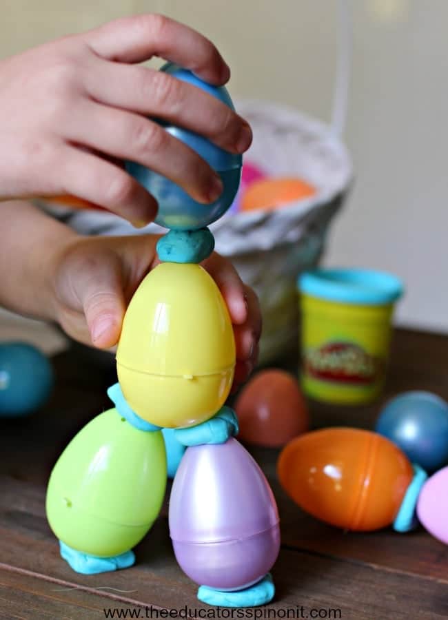 Spring STEM Activities for Kids, 3 dimensional egg structures PLUS 3 more STEM Learning Center Ideas