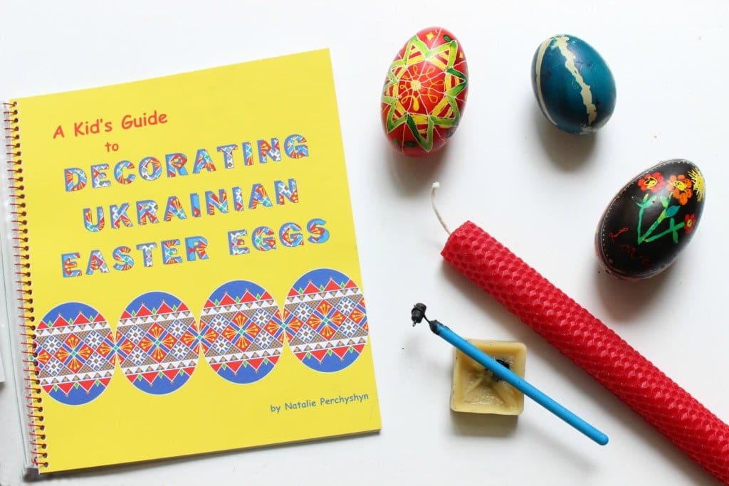 Decorating Ukrainian Easter Eggs with Kids Supplies