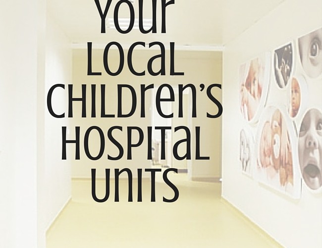 Helping your local Children's Hospital Units for Community Outreach