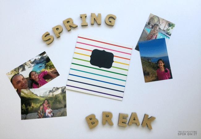 How to Make a Spring Break Scrapbook with Kids