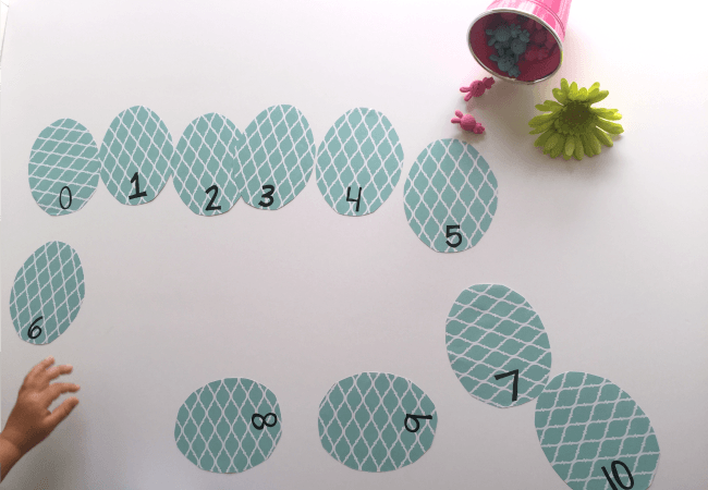 Sequencing Eggs Game for Easter Math