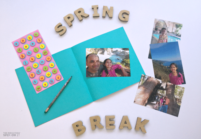 Spring Break Memory Book Idea for Kids that's budget friendly and Easy to make! 