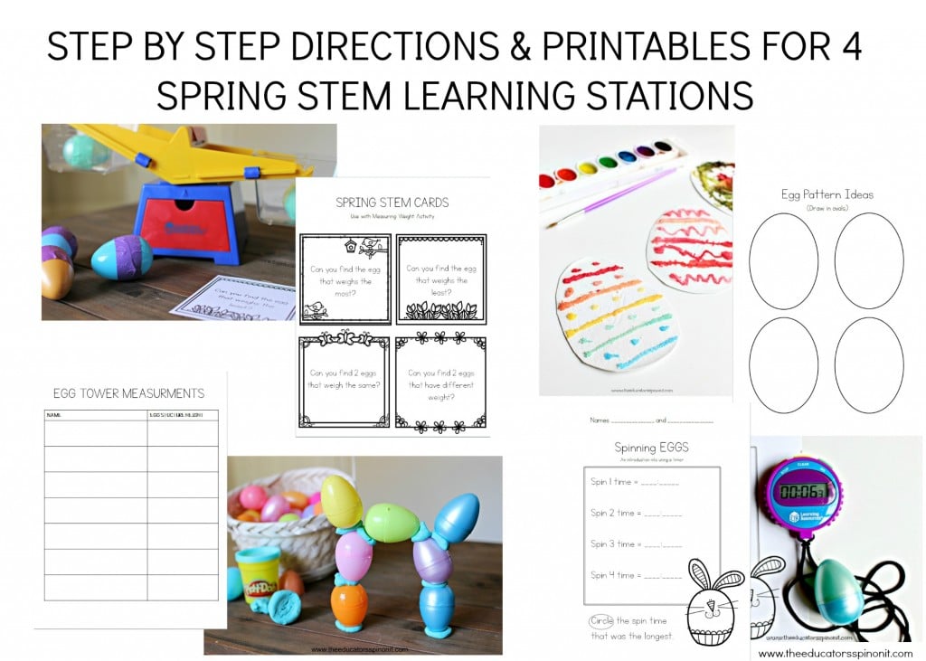 Spring STEM Learning Stations and Printables