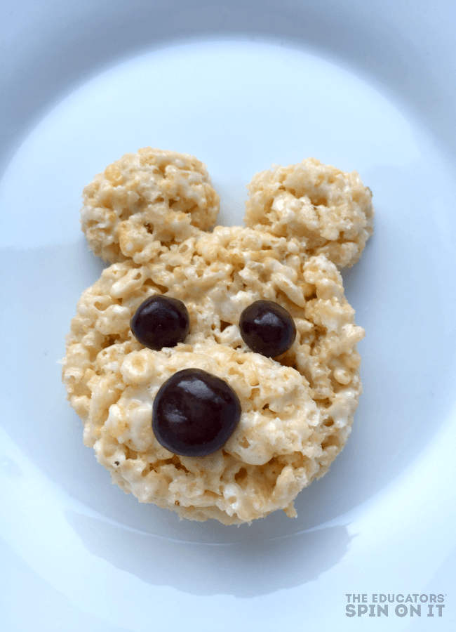 Teddy Bear Rice Krispie Treat Recipe for a special Teddy Bear Picnic Dessert for Kids 