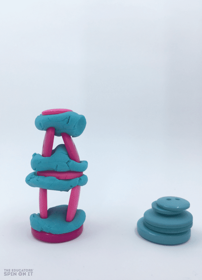 Building with Playdough  Simple STEM Challenge for Kids