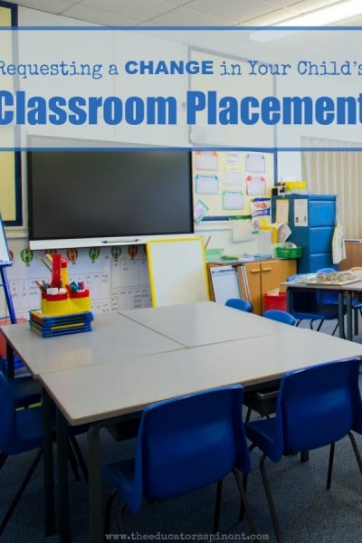 Requesting a Change of Classroom for Your Child