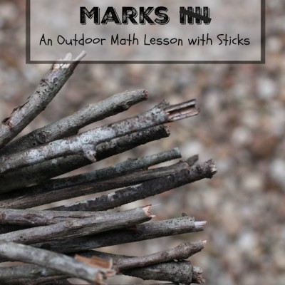 Teach Tally Marks, An Outdoor Math Lesson with Sticks