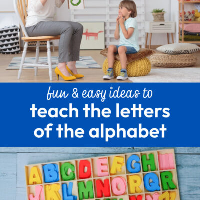 How do you teach the letters of the alphabet?