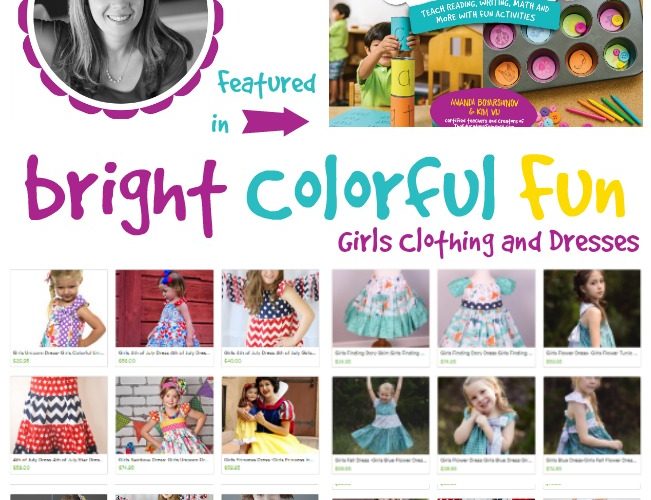 Blue Moon Design: Bright, Colorful, FUN clothing for girls Featured in 100 Fun & EASY Learning Games for Kids