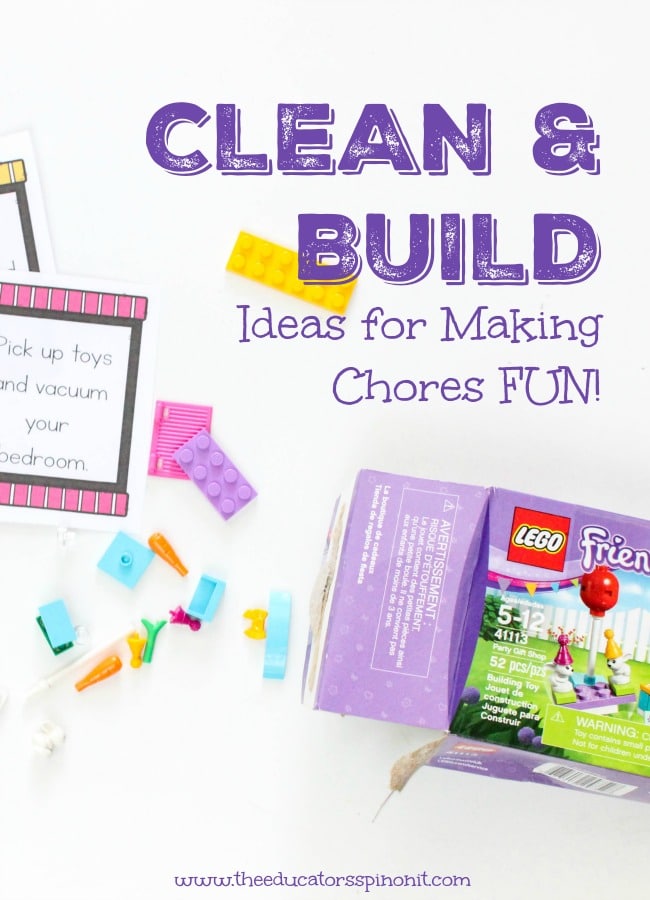 clean and build, ideas for making chores fun