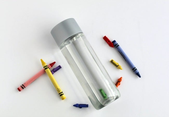 Fill the Bottle with Crayons Toddler Activity * ages 1-3 ⋆ Raising Dragons