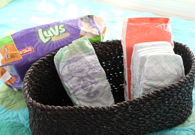 Making a Diaper Basket for Parenting 