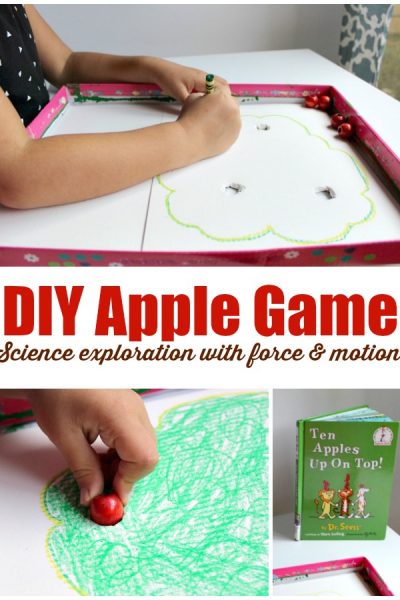 diy-apple-games-to-explore-force-and-motion-with-preschoolers - The Educators' Spin On It DIY apple game to explore force and motion science with preschoolers