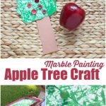 Marble Painting Apple Tree Craft