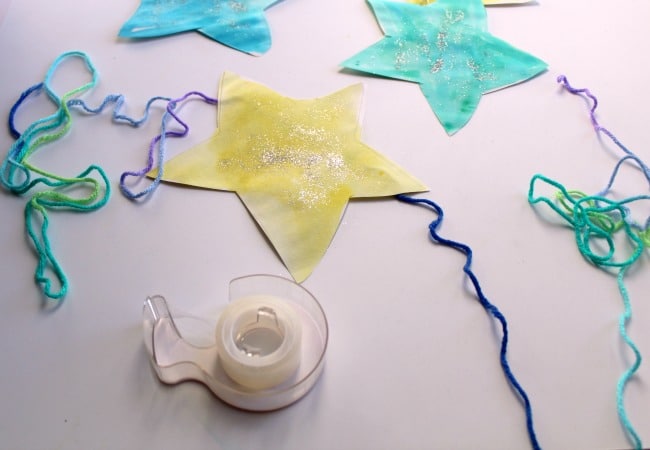 Making a Star Garland wall hanging for Kids