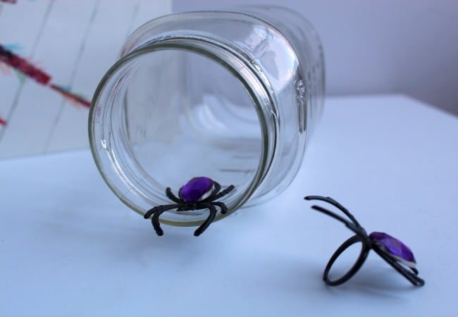 Making a Spider Web Sensory Bottle for Kids 