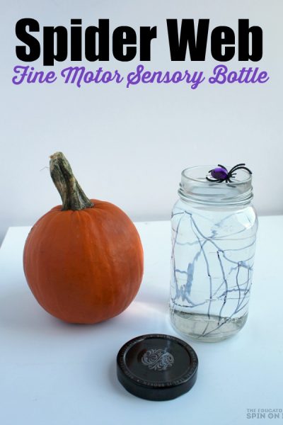 Spider Web Fine Motor Sensory Bottle