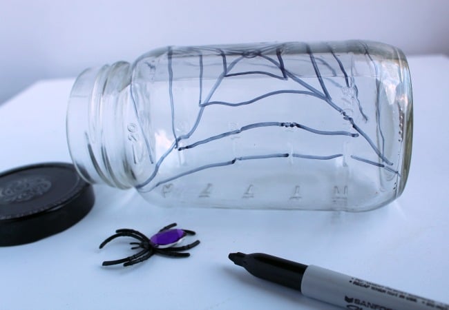 Spider Web Sensory Jar for The Very Busy Spider