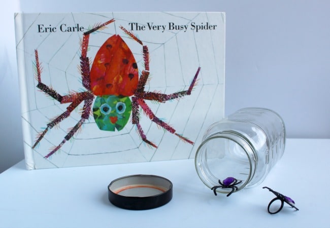 The Very Busy Spider Sensory Jar Activity 