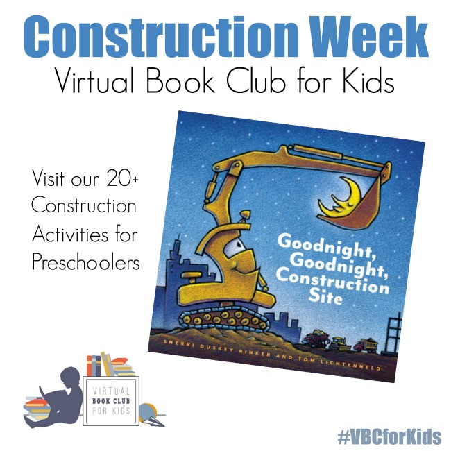 Construction Week for Virtual Book Club for Kids 