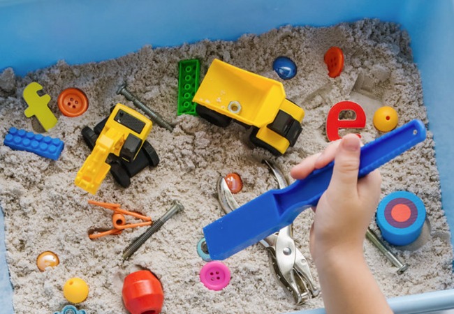 Magnetic Construction site Activity for Kids 