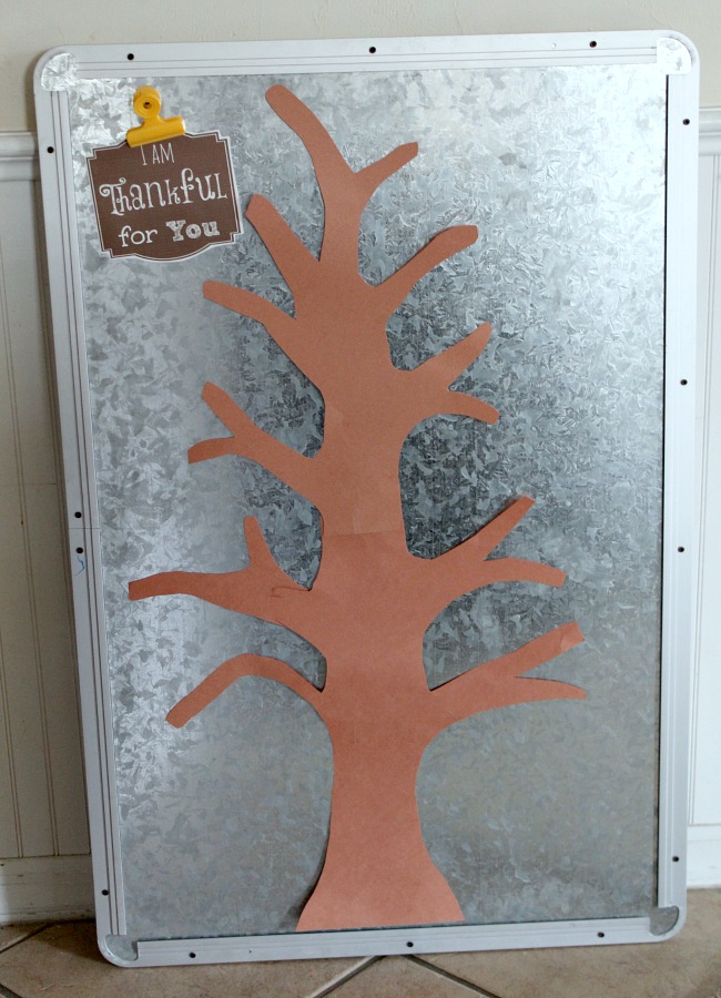 Magnetic Thankful Tree for Kids 