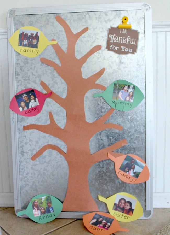 Magnetic thankful Tree for Kids for Teaching Gratitude