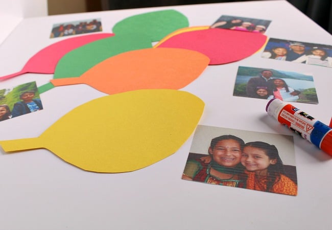 Making Leaves for Magnetic Thankful Tree