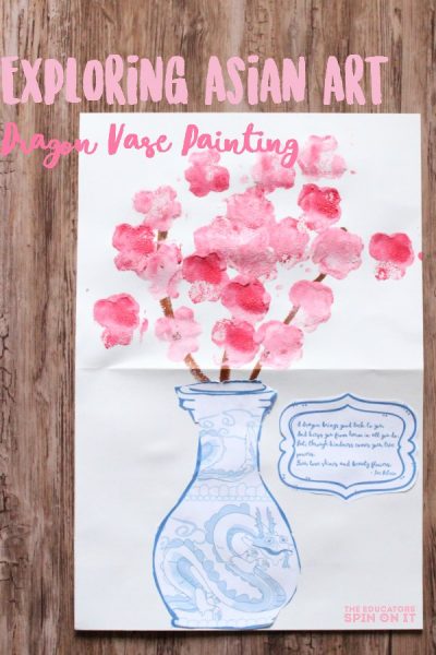Exploring Asian Art: Drafon Vase Painting Project for Kids.