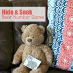 Hide and seek Printable Bear Number Game for Preschoolers