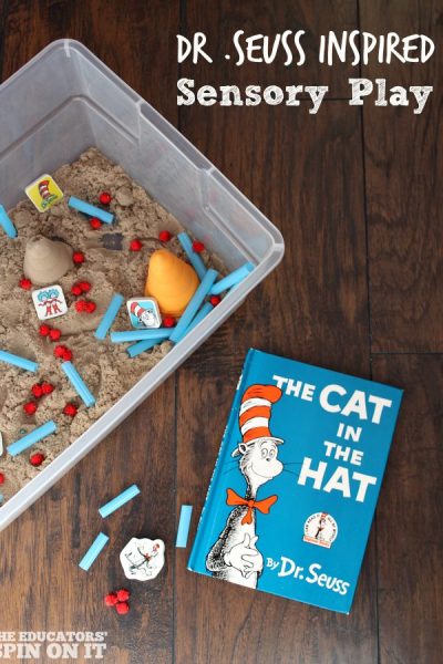 The Cat in the Hat inspired Dr. Seuss Sensory Play Idea