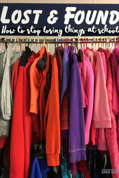 Packed Lost and Found: How to stop losing things at school.