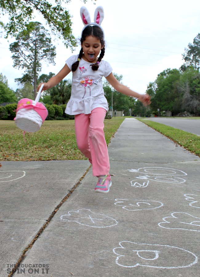 Gross Motor Movement for Spring with a Fun Bunny Alphabet Game