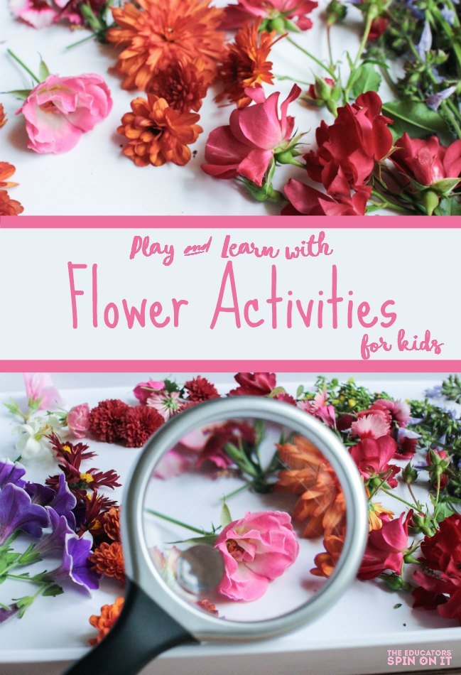 Simple Flower Activities for Kids. Flower math, flower science, flower crafts for kids