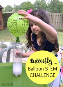 Butterfly Balloon STEM Challenge for Kids