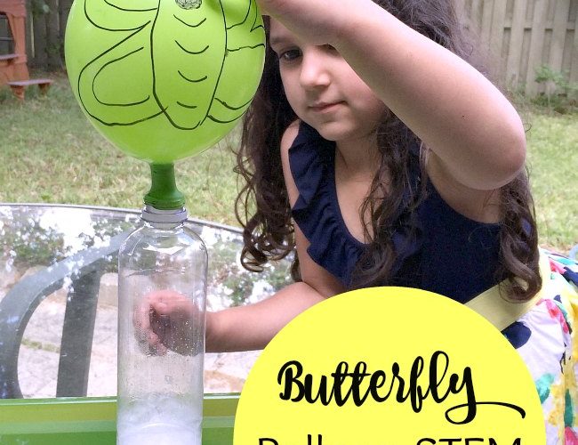 Butterfly Balloon STEM Challenge for Kids
